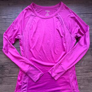 Athletic Fitted Purple Long Sleeve, Size Medium